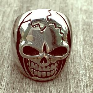 Men’s nickel Skull Ring
